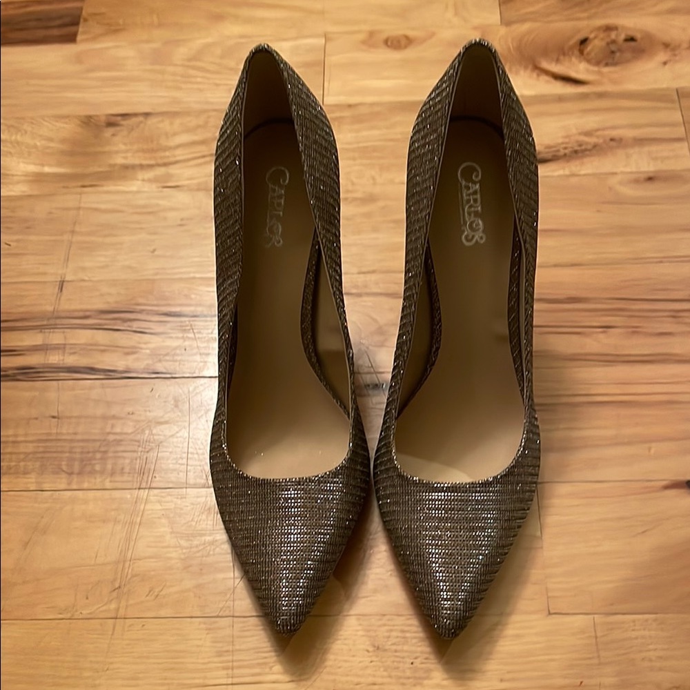 Carlos by Carlos Santana Bronze Stiletto Heel Pumps